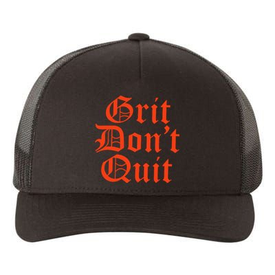 Detroit Baseball Grit Don’T Quit Yupoong Adult 5-Panel Trucker Hat