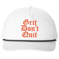 Detroit Baseball Grit Don’T Quit Snapback Five-Panel Rope Hat