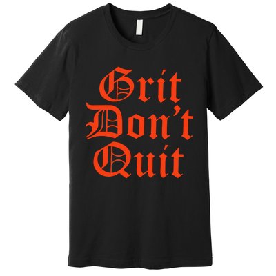 Detroit Baseball Grit Don’T Quit Premium T-Shirt