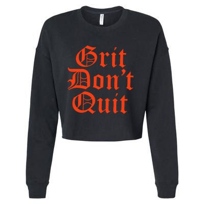 Detroit Baseball Grit Don’T Quit Cropped Pullover Crew