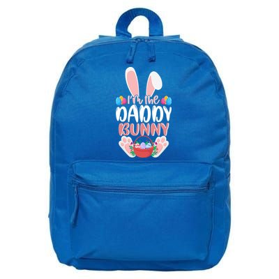 Daddy Bunny Great Gift Dad Easter Bunny Colourful Eggs Family Easter Gift 16 in Basic Backpack