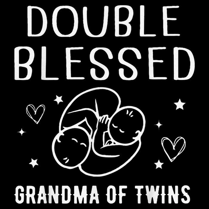 Double Blessed Grandma Of Twins Nana Grandmother Funny Mesh Reversible Basketball Jersey Tank