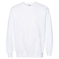 Double Blessed Grandma Of Twins Nana Grandmother Funny Garment-Dyed Sweatshirt