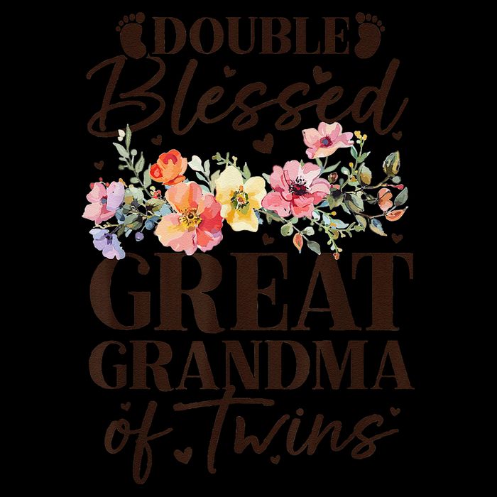 Double Blessed Great Grandma Of Twins Funny Twin Toddler Sweatshirt