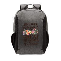Double Blessed Great Grandma Of Twins Funny Twin Vector Backpack