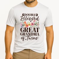 Double Blessed Great Grandma Of Twins Funny Twin Performance Shirt