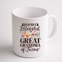 Double Blessed Great Grandma Of Twins Funny Twin Mug