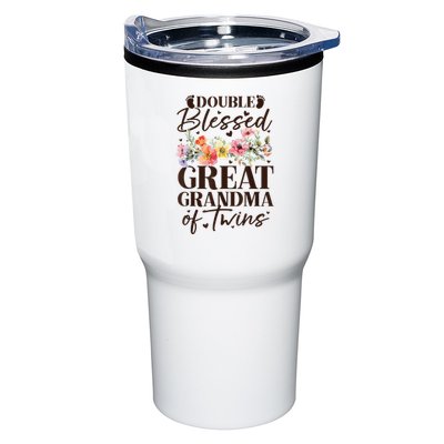 Double Blessed Great Grandma Of Twins Funny Twin Tumbler