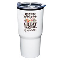 Double Blessed Great Grandma Of Twins Funny Twin Tumbler