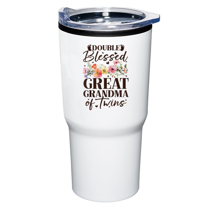 Double Blessed Great Grandma Of Twins Funny Twin Tumbler