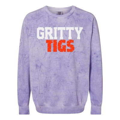 Detroit Baseball Gritty Tigs Colorblast Crewneck Sweatshirt