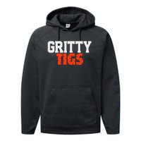 Detroit Baseball Gritty Tigs Performance Fleece Hoodie