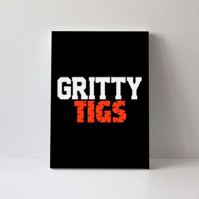 Detroit Baseball Gritty Tigs Canvas