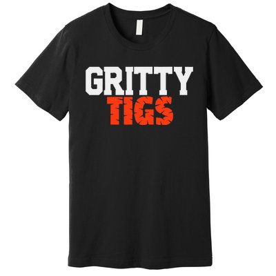 Detroit Baseball Gritty Tigs Premium T-Shirt