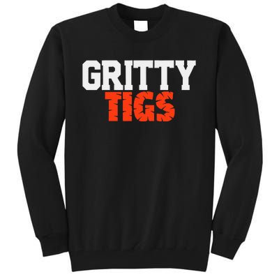 Detroit Baseball Gritty Tigs Tall Sweatshirt