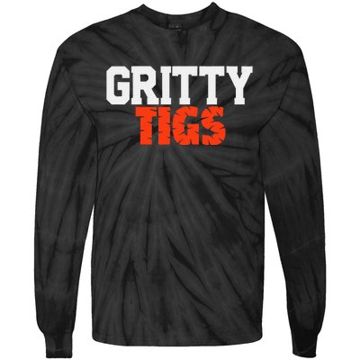 Detroit Baseball Gritty Tigs Tie-Dye Long Sleeve Shirt