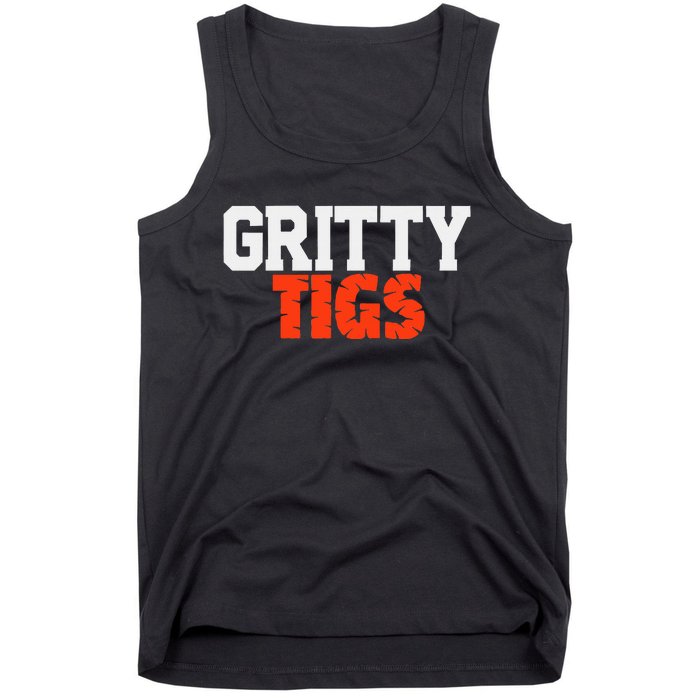 Detroit Baseball Gritty Tigs Tank Top