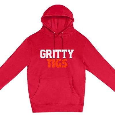 Detroit Baseball Gritty Tigs Premium Pullover Hoodie