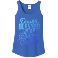 Double Blessed Grandma Of Twins Family Grandson Gift Ladies Essential Tank