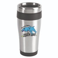 Dolphin Be Gentle I Have A Sensitive Tummy Funny Dolphin 16oz Travel Tumbler