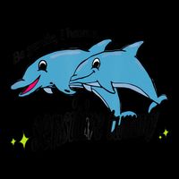 Dolphin Be Gentle I Have A Sensitive Tummy Funny Dolphin 16oz Travel Tumbler