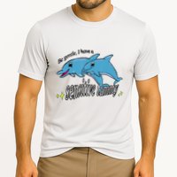 Dolphin Be Gentle I Have A Sensitive Tummy Funny Dolphin Performance Shirt