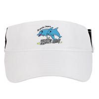 Dolphin Be Gentle I Have A Sensitive Tummy Funny Dolphin Adult Drive Performance Visor