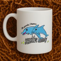Dolphin Be Gentle I Have A Sensitive Tummy Funny Dolphin Mug