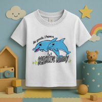Dolphin Be Gentle I Have A Sensitive Tummy Funny Dolphin Toddler T-Shirt
