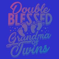 Double Blessed Grandma Of Twins Family Grandson Gift Poster
