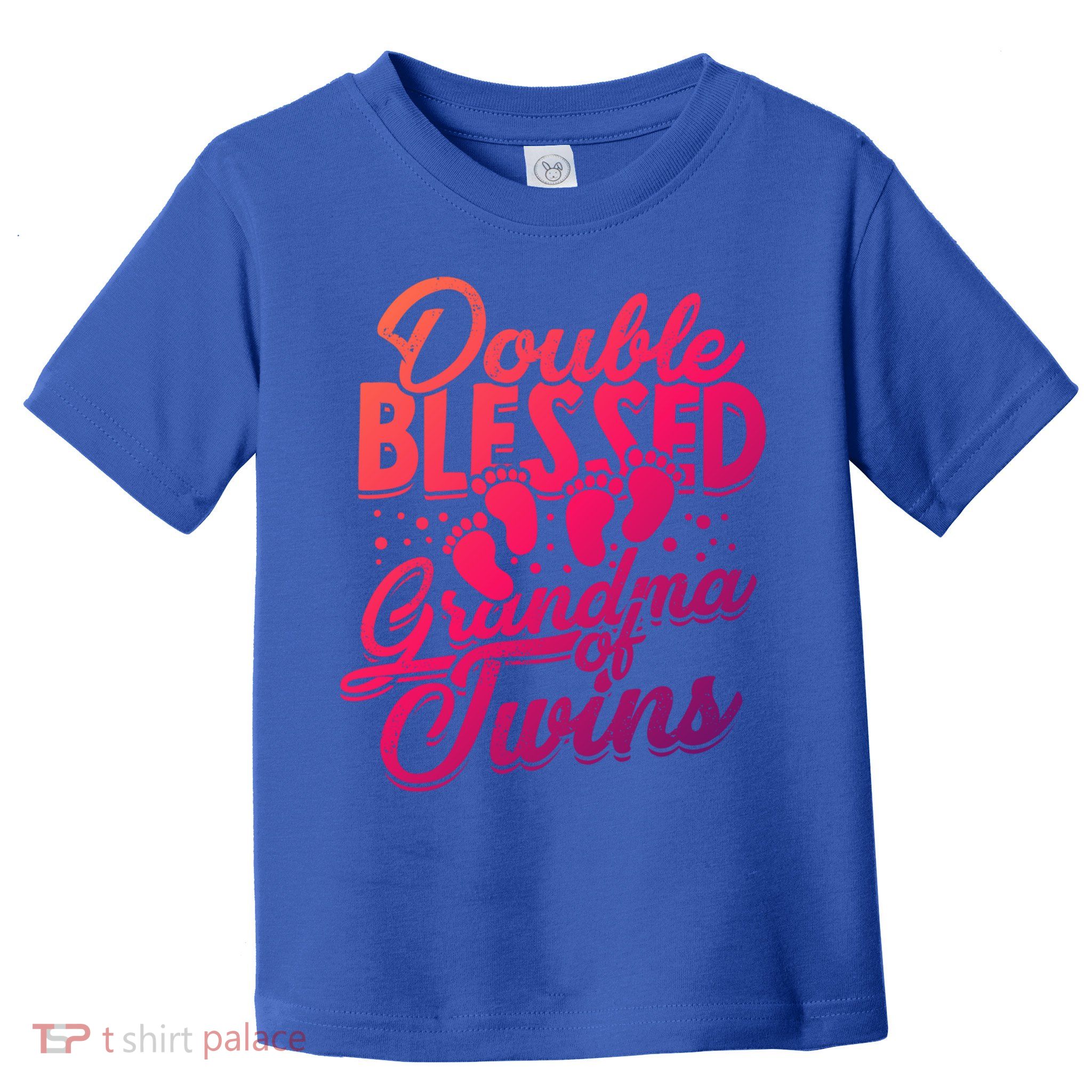 Double Blessed Grandma Of Twins Family Grandson Gift Toddler T-Shirt