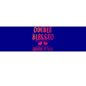 Double Blessed Grandma Of Twins Grandmother Gift Bumper Sticker