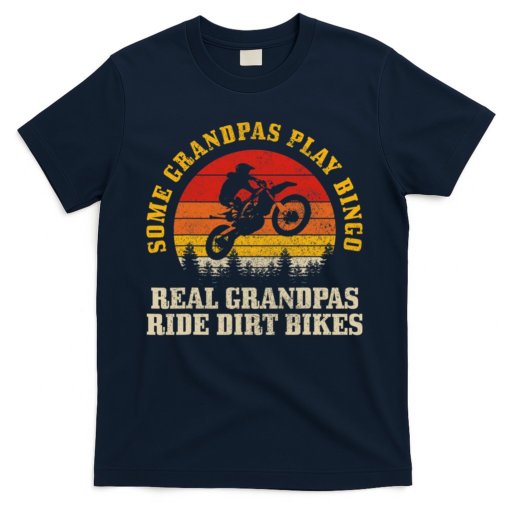 Dirt Bike Grandpa Vintage Motocross MX Motorcycle Biker Gift T-Shirt