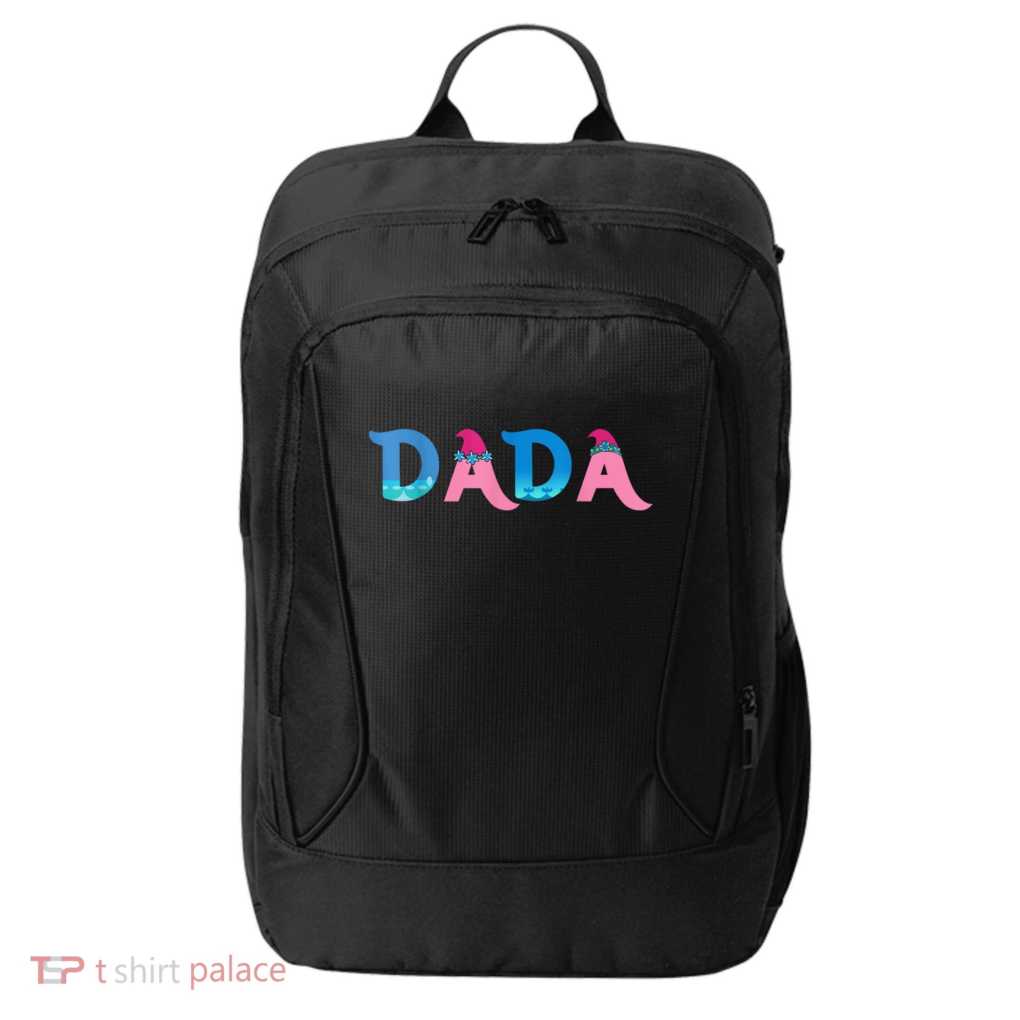 Dada Birthday Girl Troll Family Party Decorations City Backpack