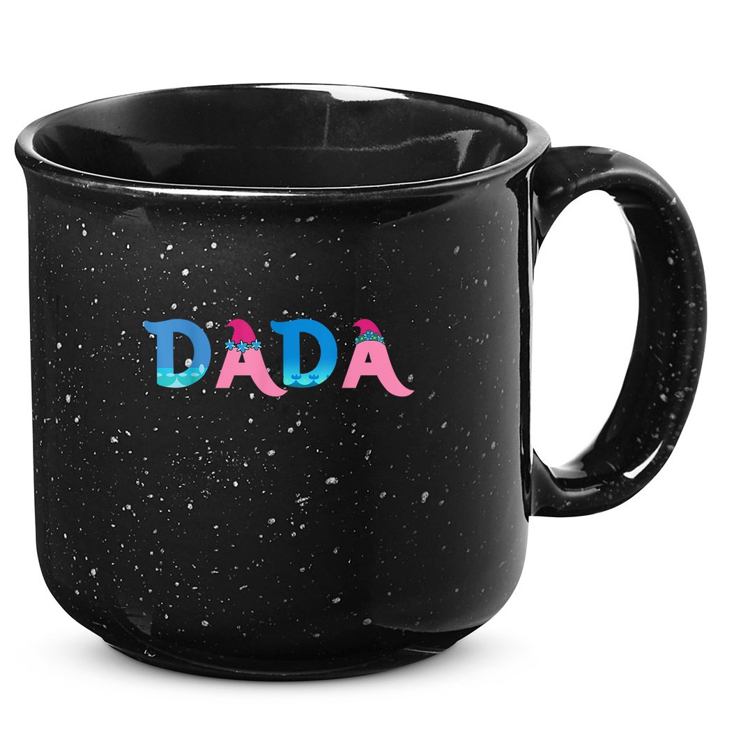 Dada Birthday Girl Troll Family Party Decorations 15oz Campfire Ceramic Mug