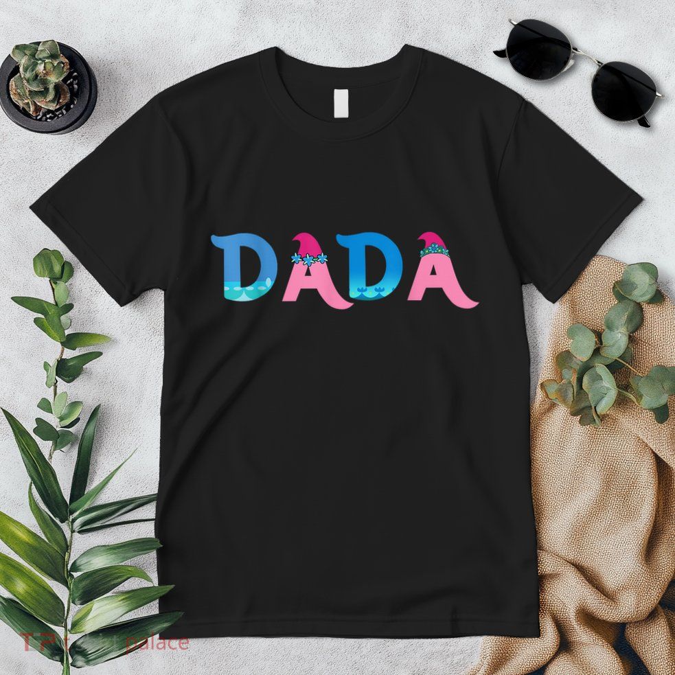 Dada Birthday Girl Troll Family Party Decorations Premium T-Shirt