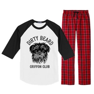 Dirty Beard Griffon Club Brussels Griffon Dog Biker Raglan Sleeve Pajama Set