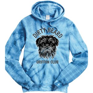 Dirty Beard Griffon Club Brussels Griffon Dog Biker Tie Dye Hoodie