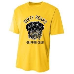 Dirty Beard Griffon Club Brussels Griffon Dog Biker Performance Sprint T-Shirt