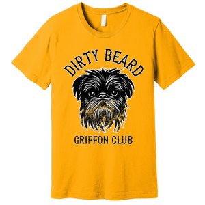 Dirty Beard Griffon Club Brussels Griffon Dog Biker Premium T-Shirt