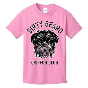 Dirty Beard Griffon Club Brussels Griffon Dog Biker Kids T-Shirt