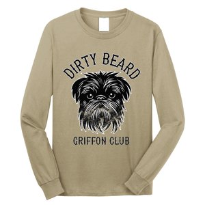 Dirty Beard Griffon Club Brussels Griffon Dog Biker Long Sleeve Shirt