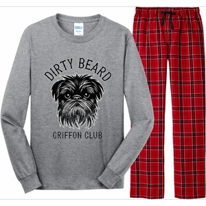 Dirty Beard Griffon Club Brussels Griffon Dog Biker Long Sleeve Pajama Set