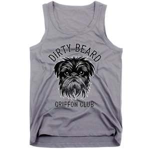 Dirty Beard Griffon Club Brussels Griffon Dog Biker Tank Top