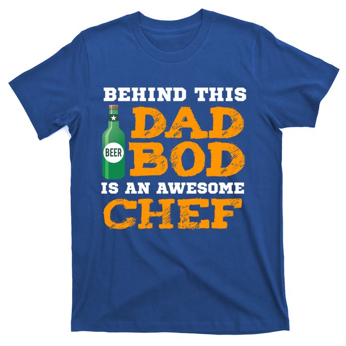 Dad Bod Gift Funny Chef Father Funny Gift Birthday Christmas Cute Gift T-Shirt