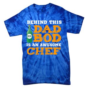 Dad Bod Gift Funny Chef Father Funny Gift Birthday Christmas Cute Gift Tie-Dye T-Shirt