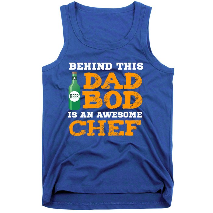 Dad Bod Gift Funny Chef Father Funny Gift Birthday Christmas Cute Gift Tank Top