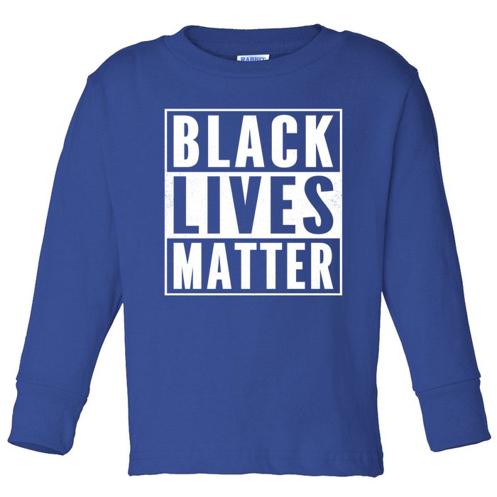 Distressed Blm Gift Black Lives Matter Zipper Vintage Blm Gift Toddler Long Sleeve Shirt