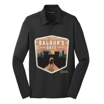 Dungeons Baldurs Gate Forgotten Realms Logo Silk Touch Performance Long Sleeve Polo