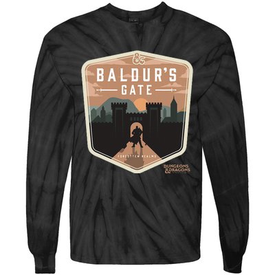 Dungeons Baldurs Gate Forgotten Realms Logo Tie-Dye Long Sleeve Shirt